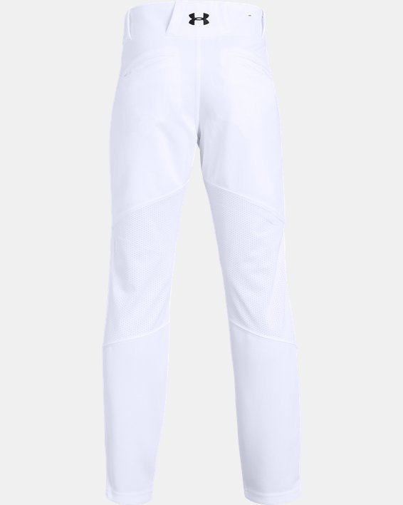 Boys' UA Ace Relaxed Baseball Pants, White, pdpMainDesktop image number 1